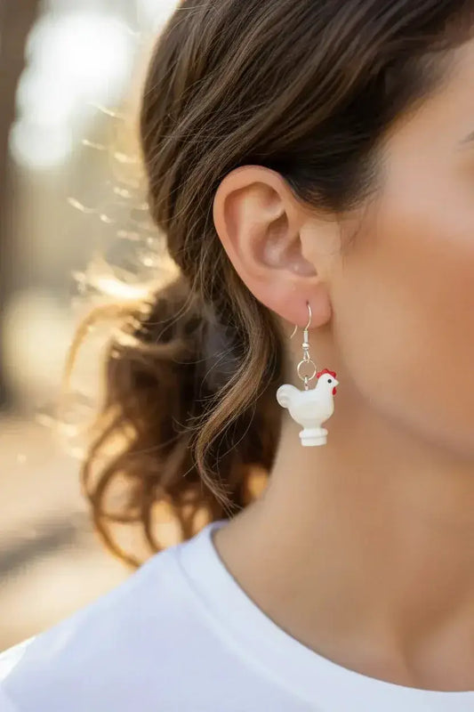  Lego Chicken Earrings Made From Authentic Bricks -  ToylandEU™
