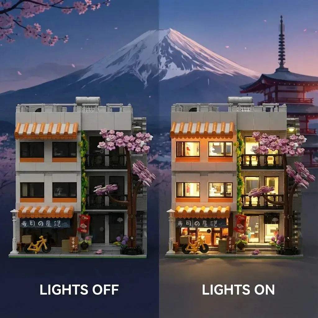 Lego Compatible Architecture Building Block Set With Lighting - ToylandEU