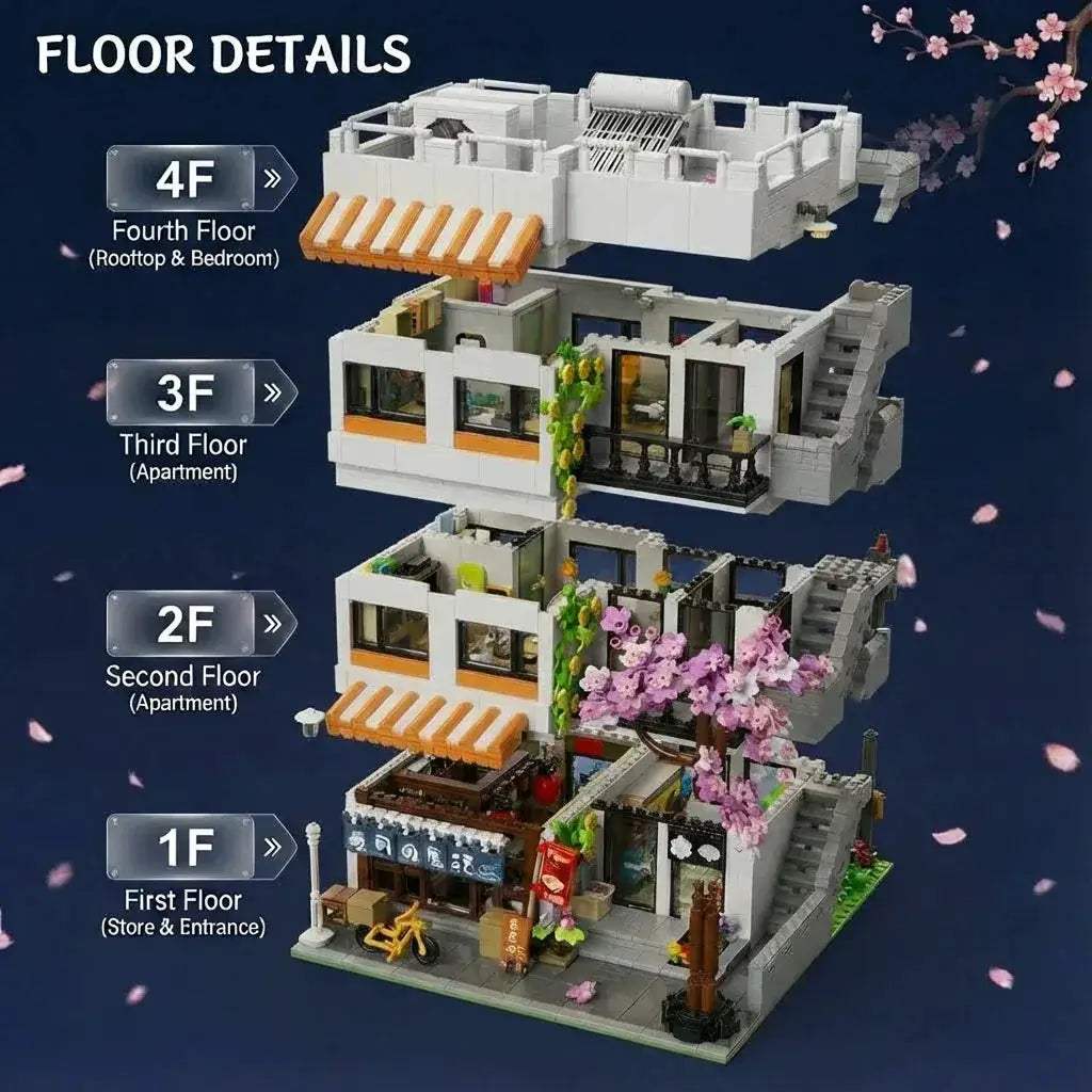Lego Compatible Architecture Building Block Set With Lighting - ToylandEU