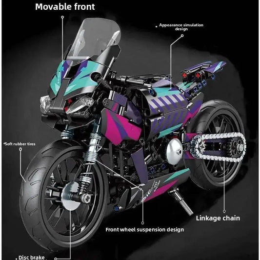  Lego Compatible BMW Motorcycle Colorful Building Kit -  ToylandEU™