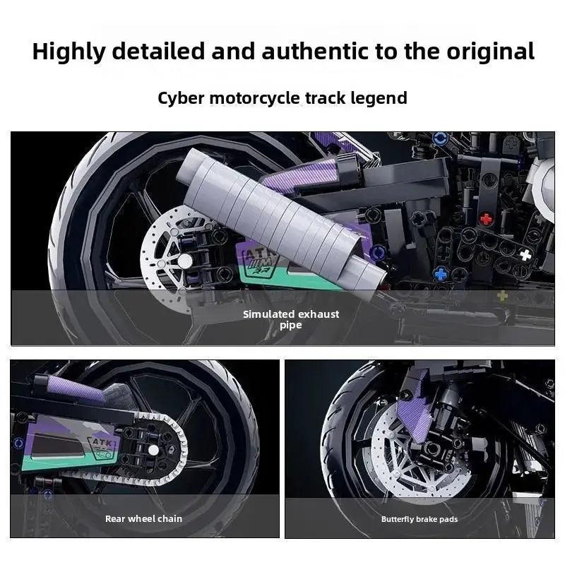  Lego Compatible BMW Motorcycle Colorful Building Kit -  ToylandEU™