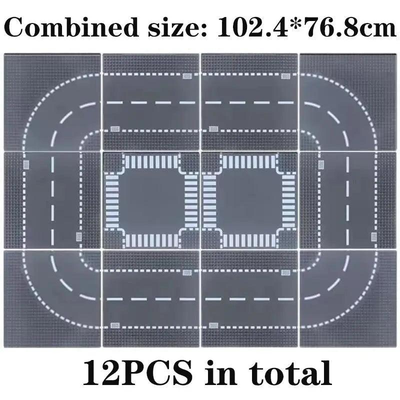  Lego Compatible Base Plate City Street View Blocks Premium -  ToylandEU™