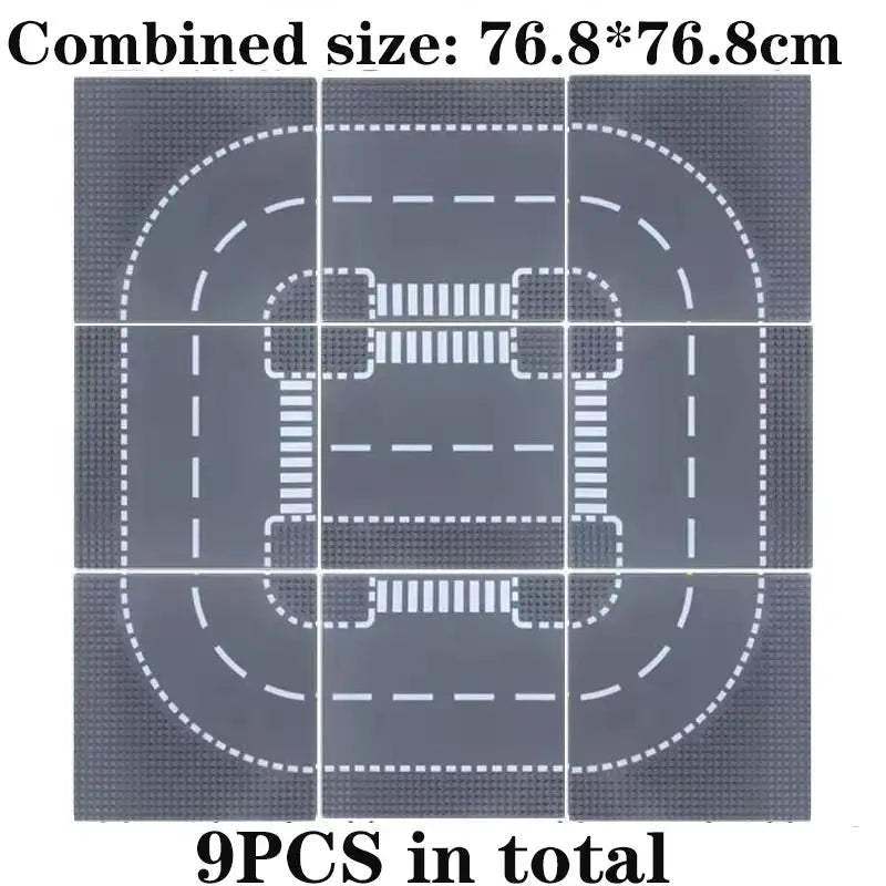  Lego Compatible Base Plate City Street View Blocks Premium -  ToylandEU™