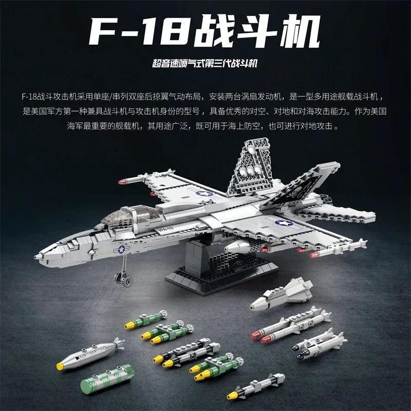 Lego Compatible Blocks | Bumblebee F18 Jet | Toylandeu™