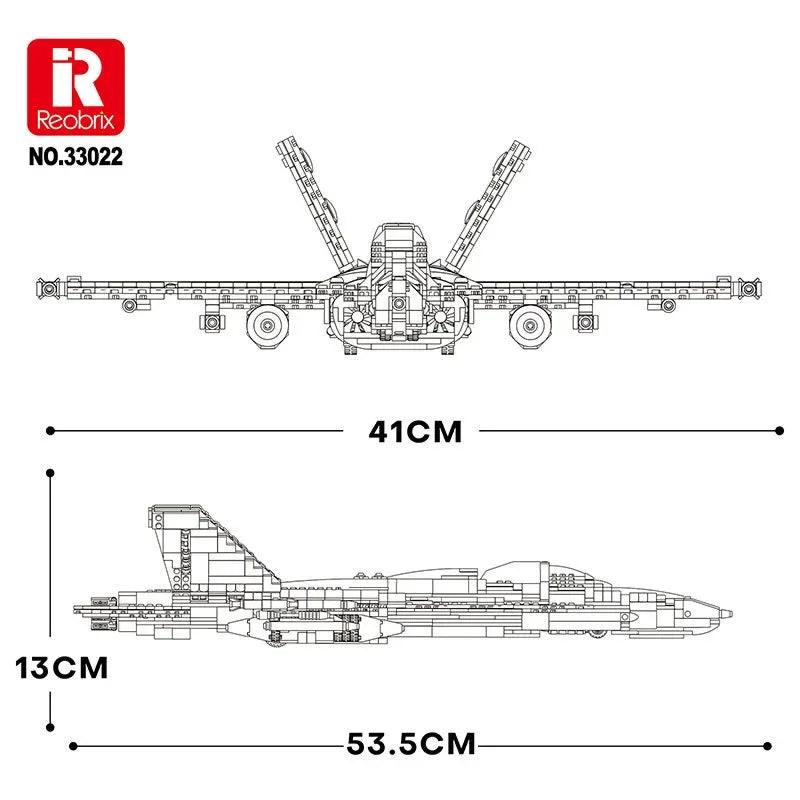 Lego Compatible Blocks | Bumblebee F18 Jet | Toylandeu™