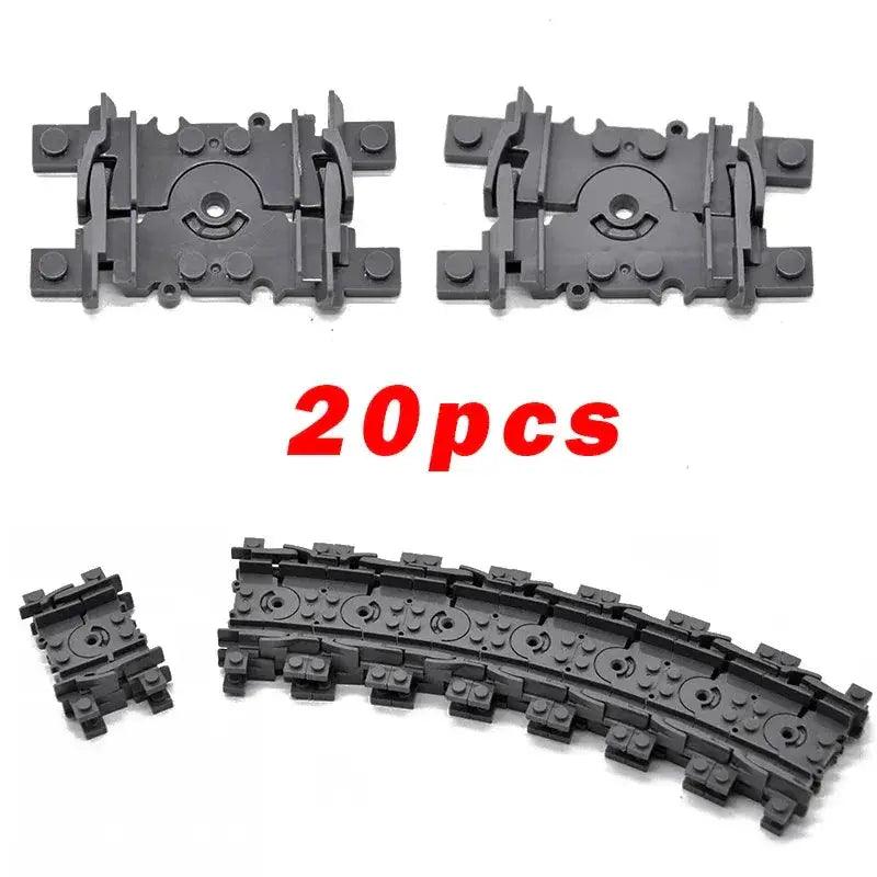  Lego Compatible Blocks Durable Train Tracks Crossing -  ToylandEU™
