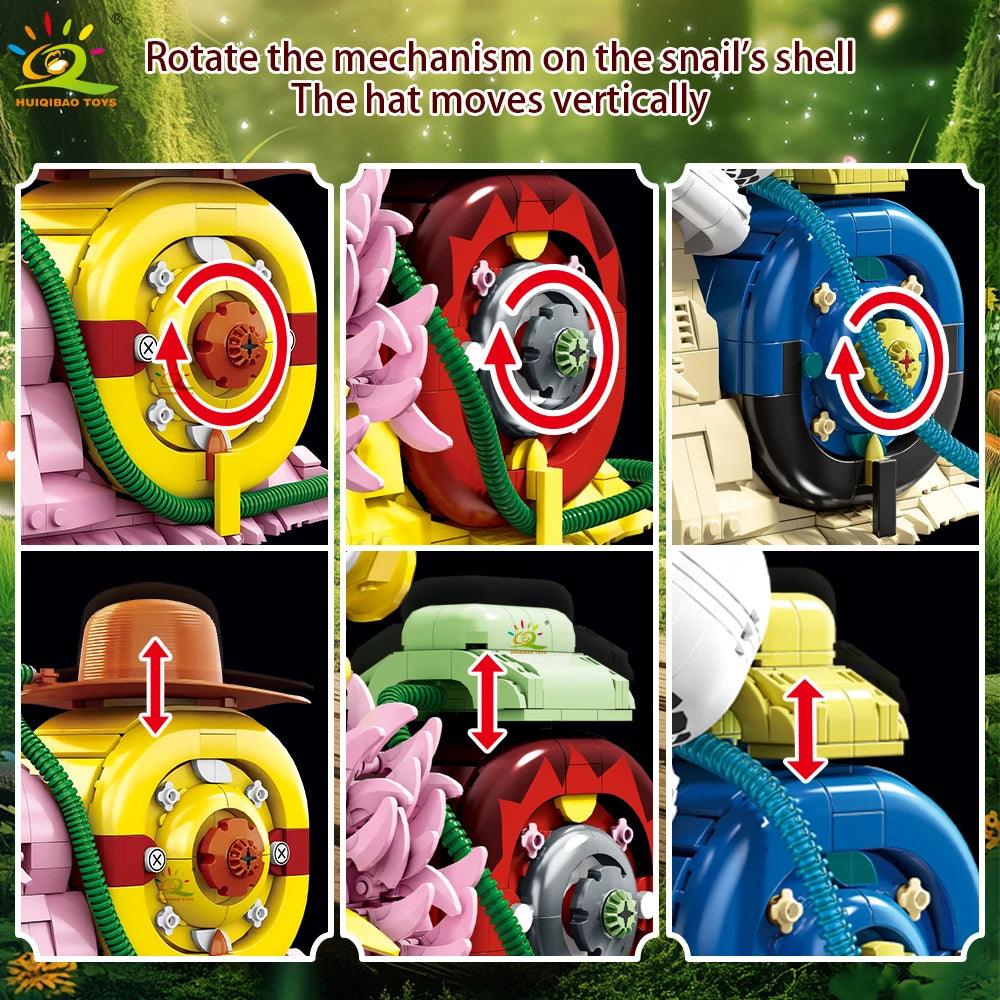  Lego Compatible Blocks | Snail Model | Toylandeu™ 