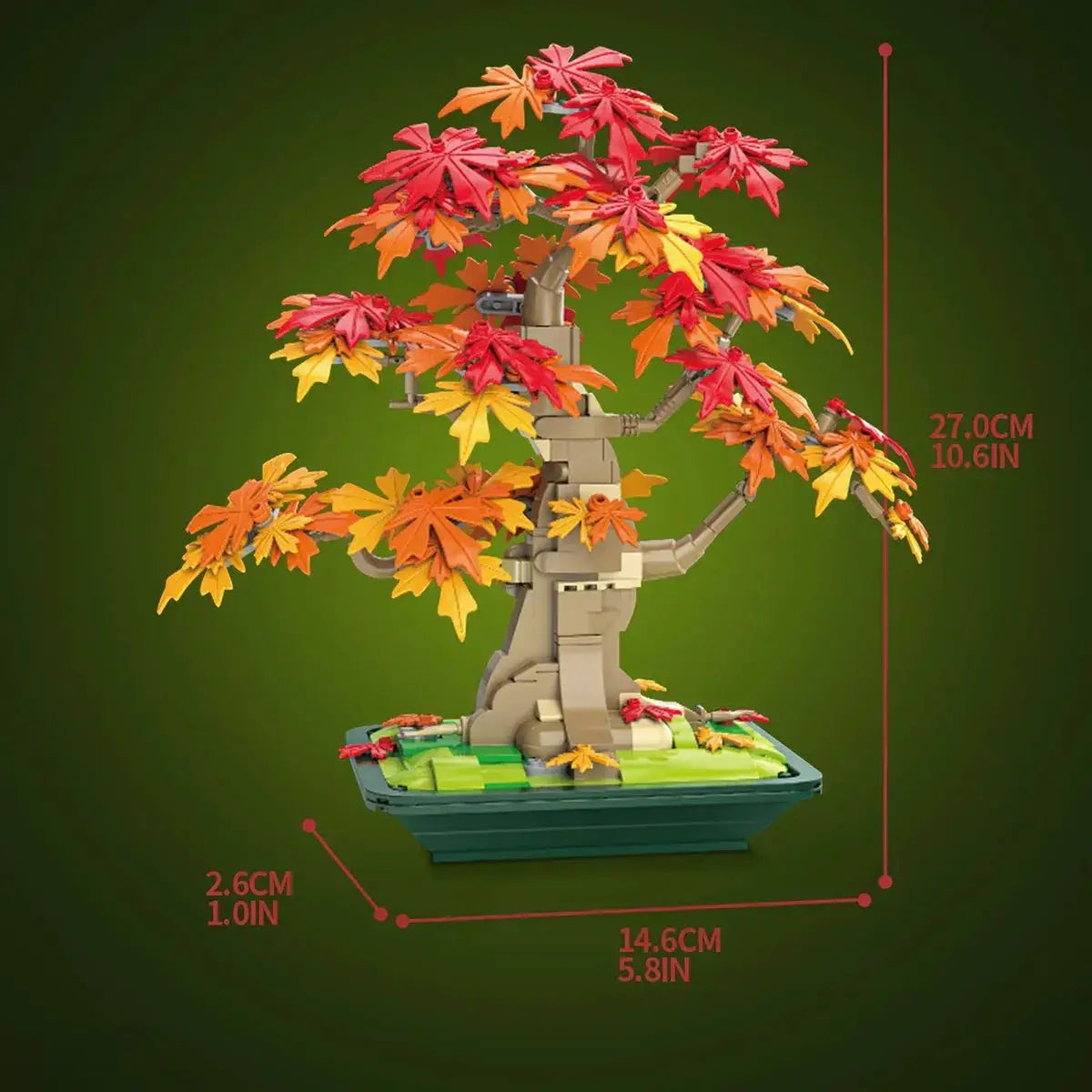 Lego Compatible Bonsai Maple Tree Kit For Home Decor - ToylandEU