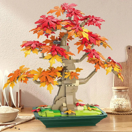  Lego Compatible Bonsai Maple Tree Kit Home Decor Kid Safe -  ToylandEU™