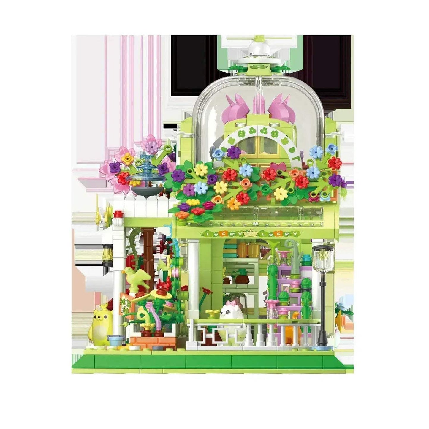 Lego Compatible Botanical Garden Building Blocks Set Cute Bear - ToylandEU