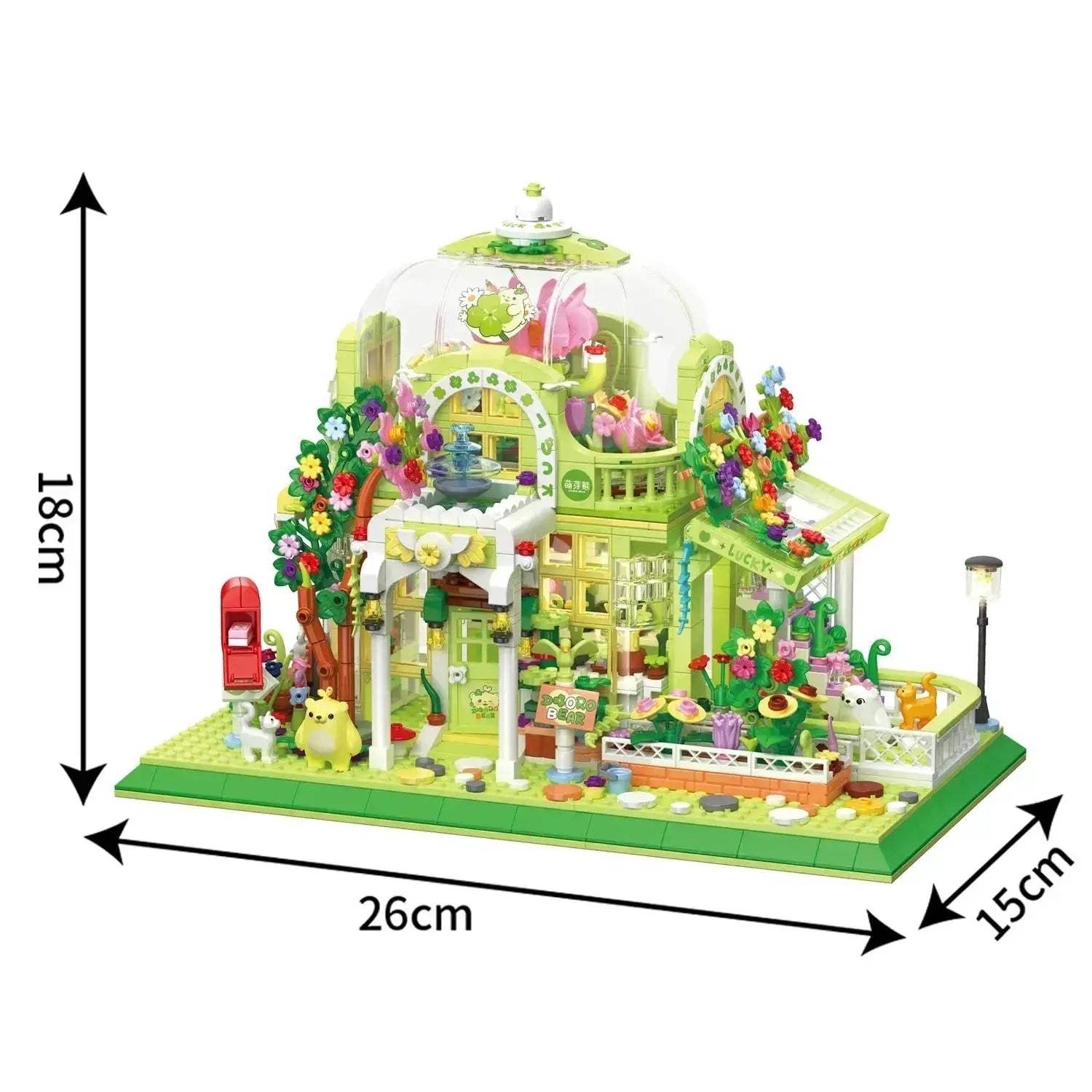 Lego Compatible Botanical Garden Building Blocks Set Cute Bear - ToylandEU