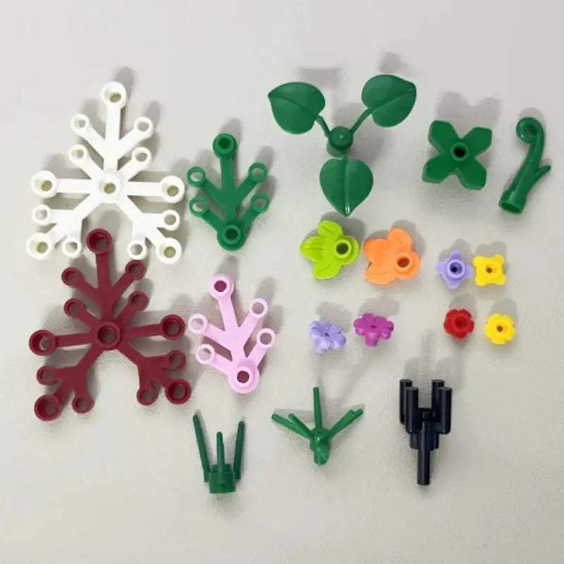28573 2417 2423 19119 4727 32606 32607 6255 Plant Tree Leaf Flower Building Block Toy For Children Compatible Assemblage DIY MOC - ToylandEU