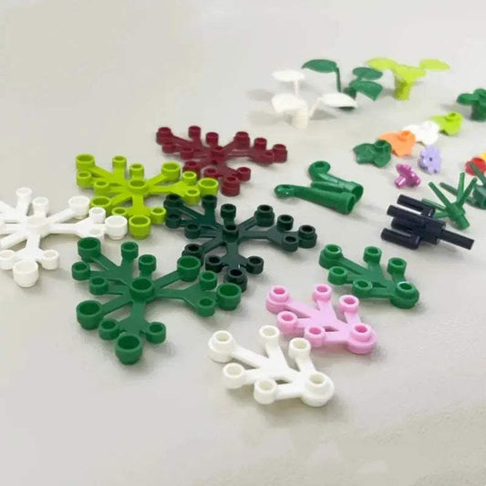 28573 2417 2423 19119 4727 32606 32607 6255 Plant Tree Leaf Flower Building Block Toy For Children Compatible Assemblage DIY MOC - ToylandEU