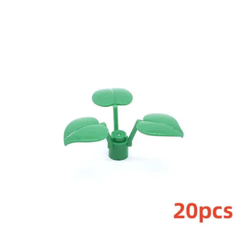 28573 2417 2423 19119 4727 32606 32607 6255 Plant Tree Leaf Flower Building Block Toy For Children Compatible Assemblage DIY MOC - ToylandEU