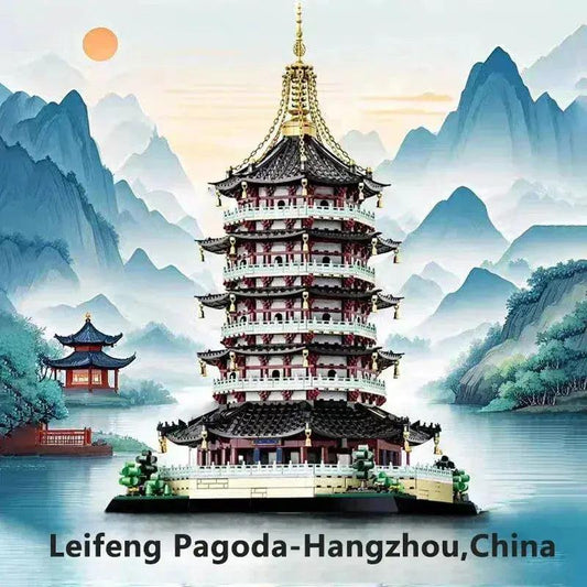  Lego Compatible Building Block Toys Leifeng Pagoda Kit -  ToylandEU™