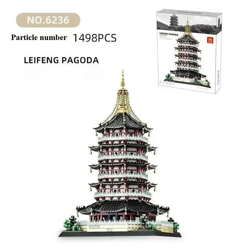  Lego Compatible Building Block Toys Leifeng Pagoda Kit -  ToylandEU™
