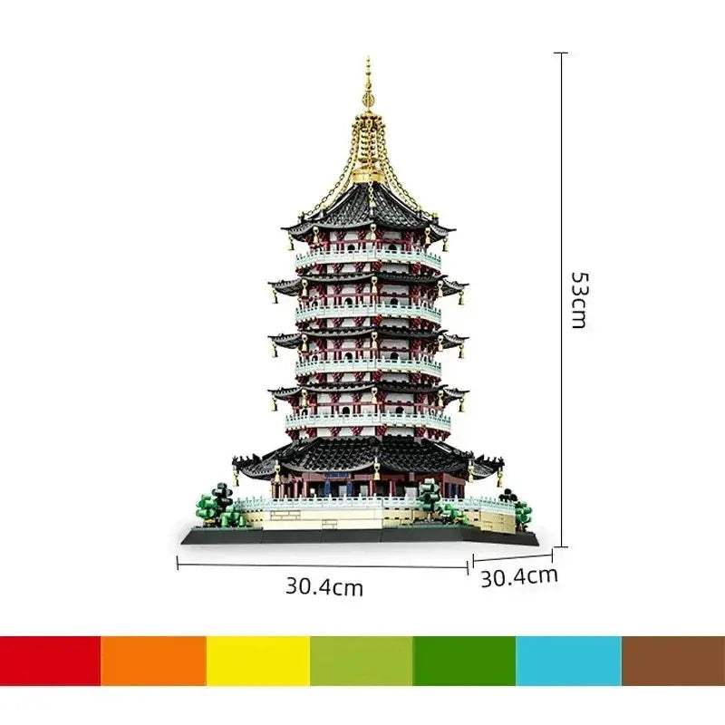 Lego Compatible Building Block Toys Leifeng Pagoda Model - ToylandEU