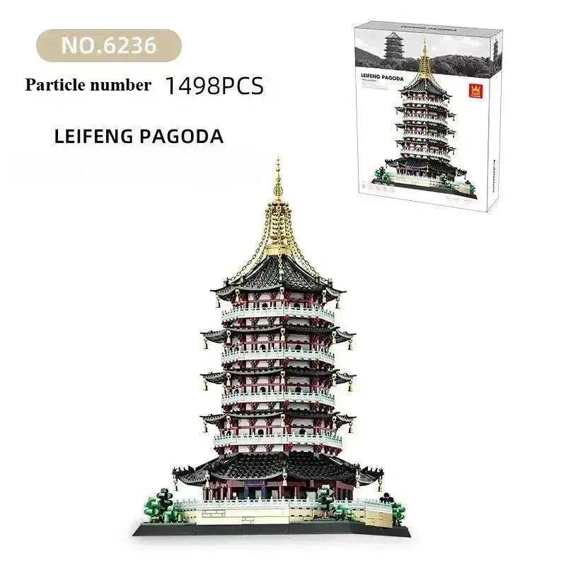 Lego Compatible Building Block Toys Leifeng Pagoda Model - ToylandEU