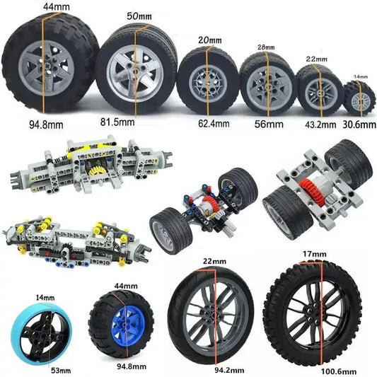  Lego Compatible Building Block Wheels For Cars Unisex -  ToylandEU™