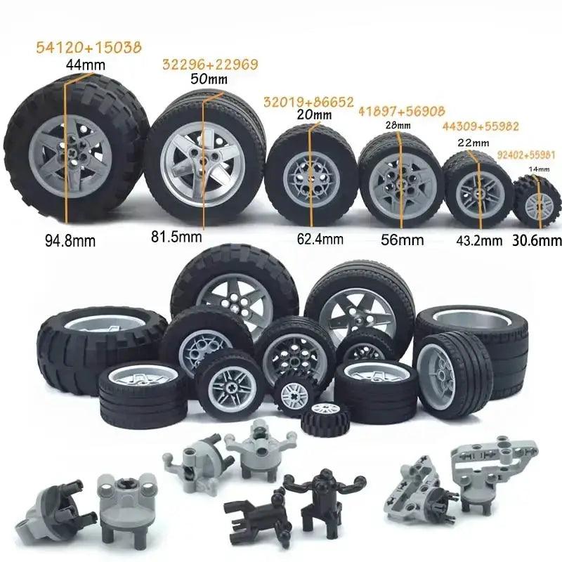  Lego Compatible Building Block Wheels For Cars Unisex -  ToylandEU™