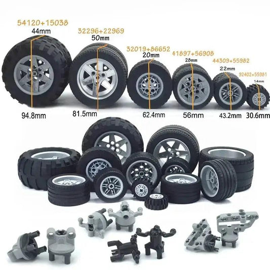  Lego Compatible Building Block Wheels For Cars Unisex -  ToylandEU™