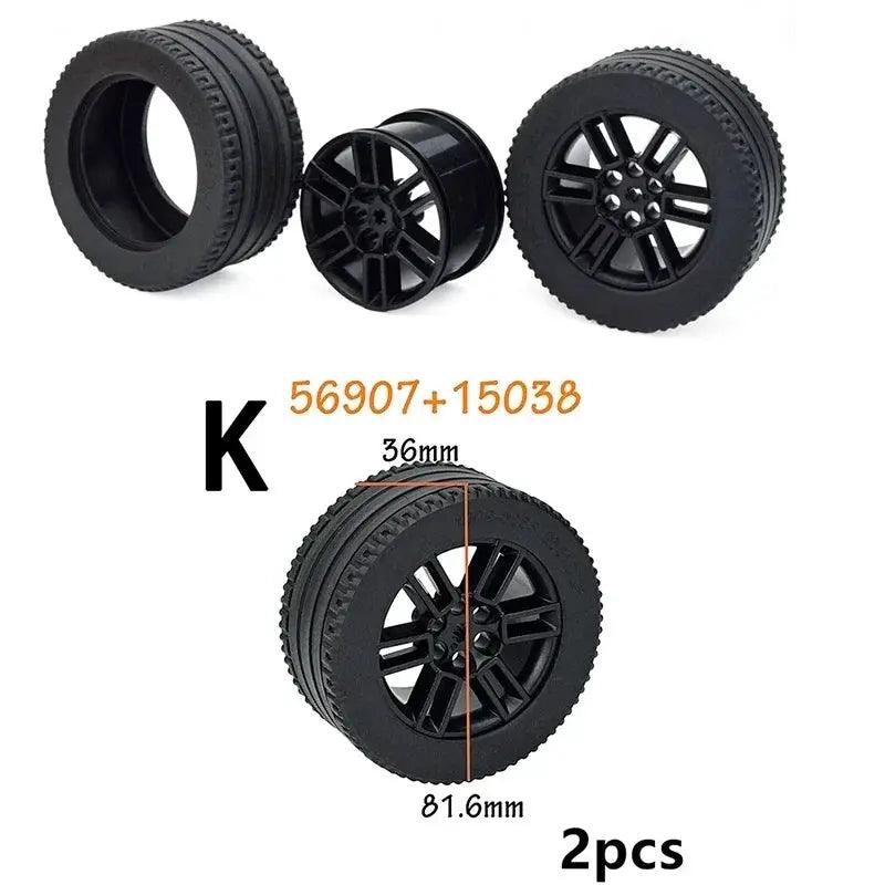  Lego Compatible Building Block Wheels For Cars Unisex -  ToylandEU™