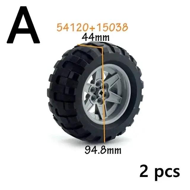  Lego Compatible Building Block Wheels For Cars Unisex -  ToylandEU™