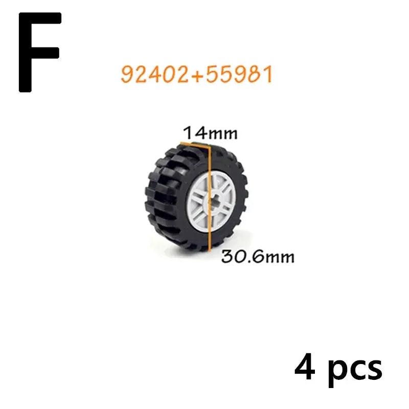  Lego Compatible Building Block Wheels For Cars Unisex -  ToylandEU™