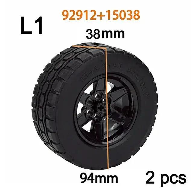  Lego Compatible Building Block Wheels For Cars Unisex -  ToylandEU™