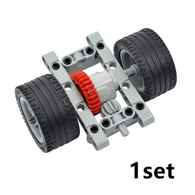 MOC Technical Tire Wheel Cross Hole Set Motorcycle Car Truck Wheels 44309 92402 32019 54120 11957 Construction Building Block - ToylandEU