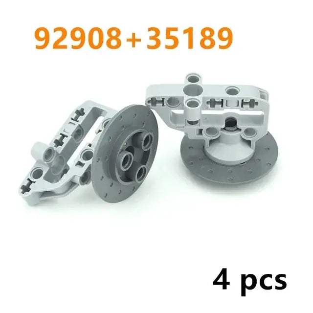 MOC Technical Tire Wheel Cross Hole Set Motorcycle Car Truck Wheels 44309 92402 32019 54120 11957 Construction Building Block - ToylandEU