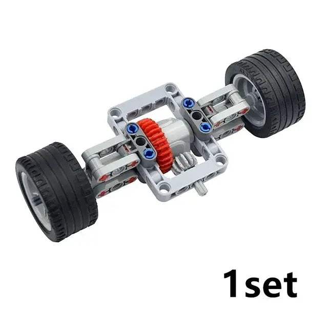 MOC Technical Tire Wheel Cross Hole Set Motorcycle Car Truck Wheels 44309 92402 32019 54120 11957 Construction Building Block - ToylandEU