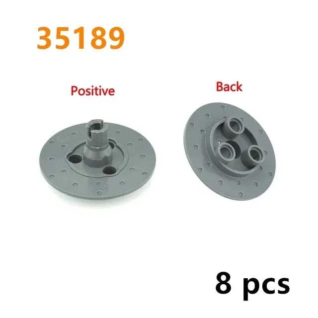 MOC Technical Tire Wheel Cross Hole Set Motorcycle Car Truck Wheels 44309 92402 32019 54120 11957 Construction Building Block - ToylandEU