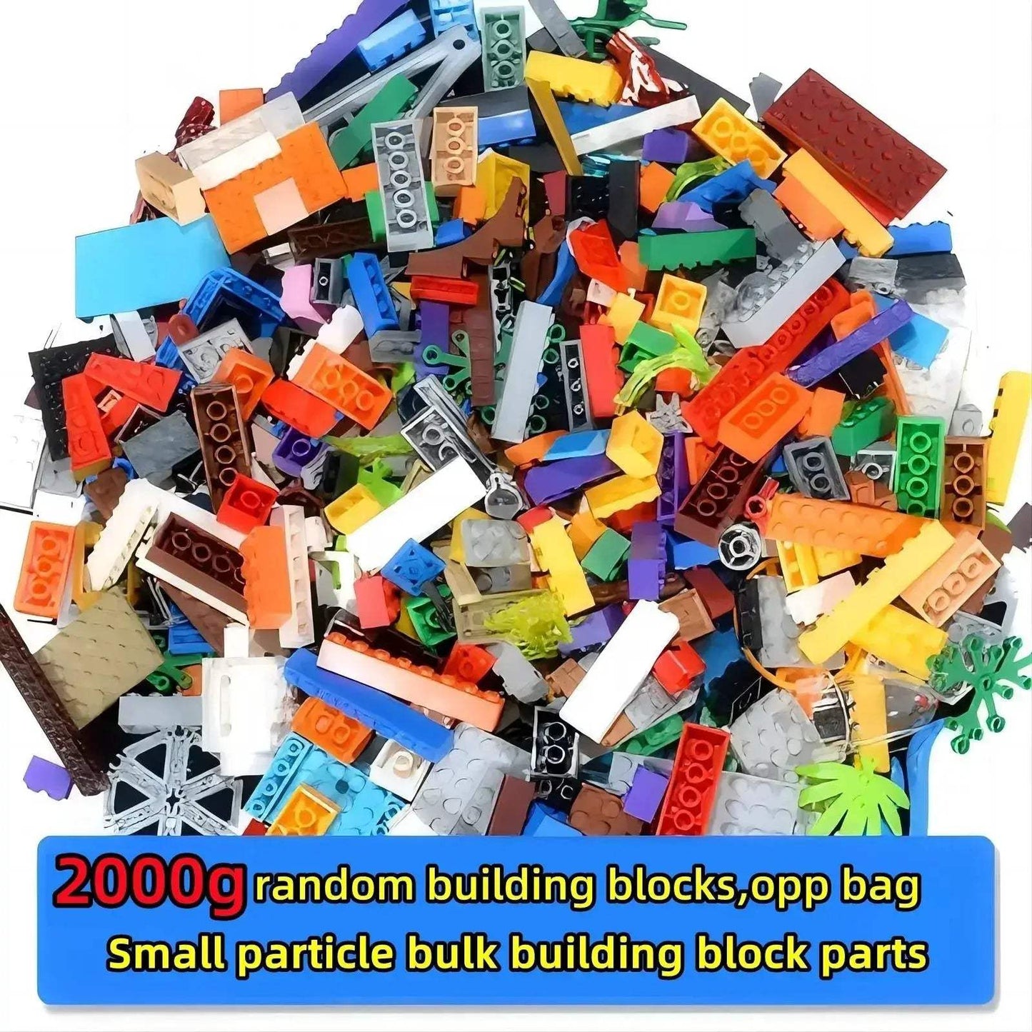 Lego Compatible Building Blocks 2500g Bulk Kids Diy Toy Set - ToylandEU