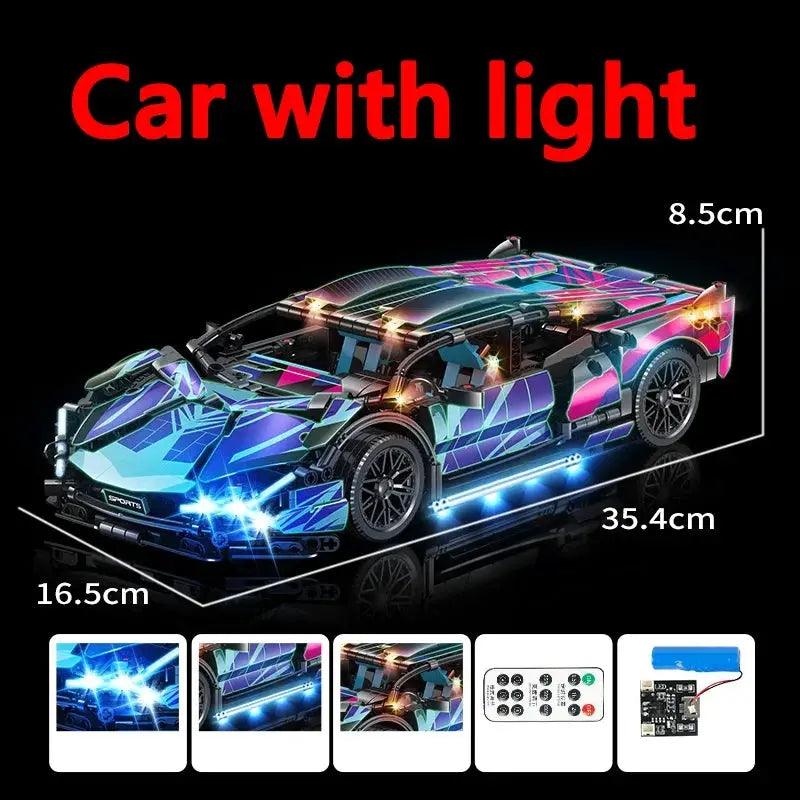  Lego Compatible Building Blocks Car Cyberpunk Lambo -  ToylandEU™