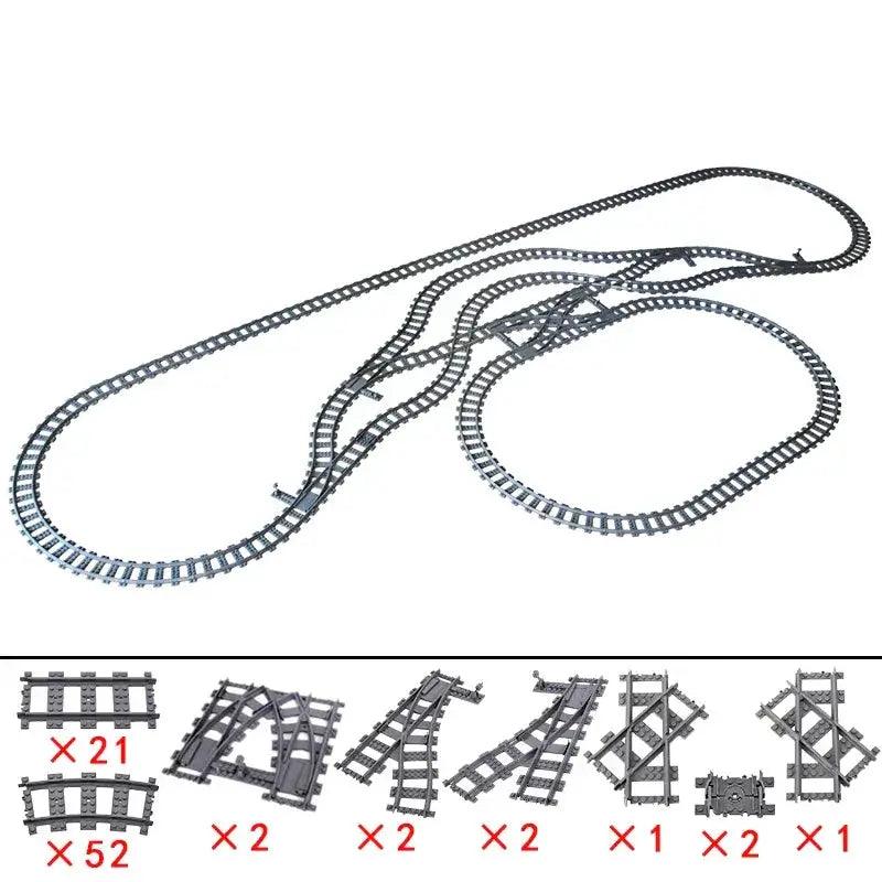  Lego Compatible Building Blocks Durable City Tracks -  ToylandEU™