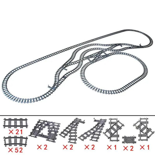  Lego Compatible Building Blocks Durable City Tracks -  ToylandEU™