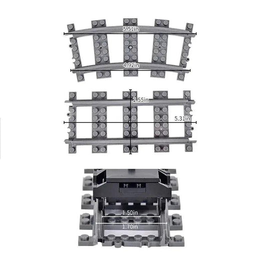  Lego Compatible Building Blocks Durable City Tracks -  ToylandEU™