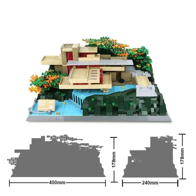 Lego Compatible Building Blocks Educational Street View Villa - ToylandEU