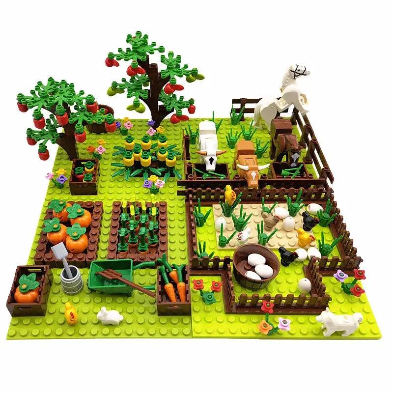  Lego Compatible Building Blocks Farm Animals Edu Set -  ToylandEU™