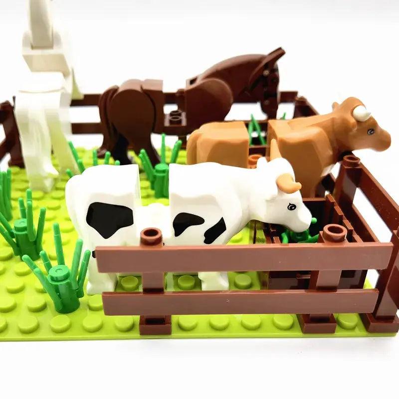  Lego Compatible Building Blocks Farm Animals Edu Set -  ToylandEU™