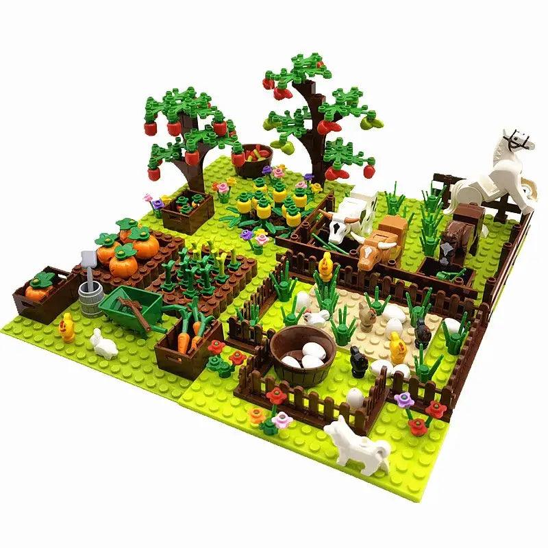  Lego Compatible Building Blocks Farm Animals Edu Set -  ToylandEU™