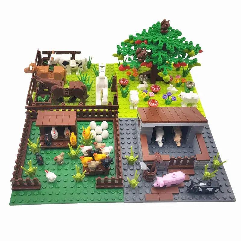  Lego Compatible Building Blocks Farm Animals Edu Set -  ToylandEU™