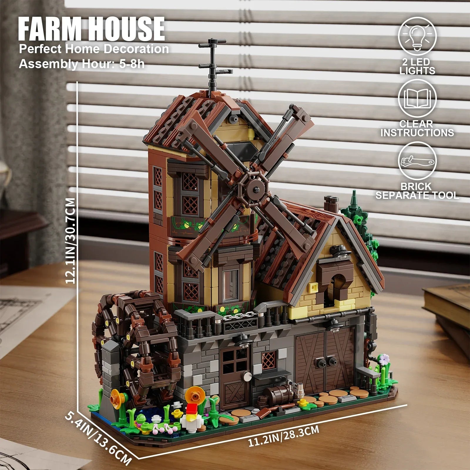 Lego Compatible Building Blocks Farm House Set For Educational Fun - ToylandEU