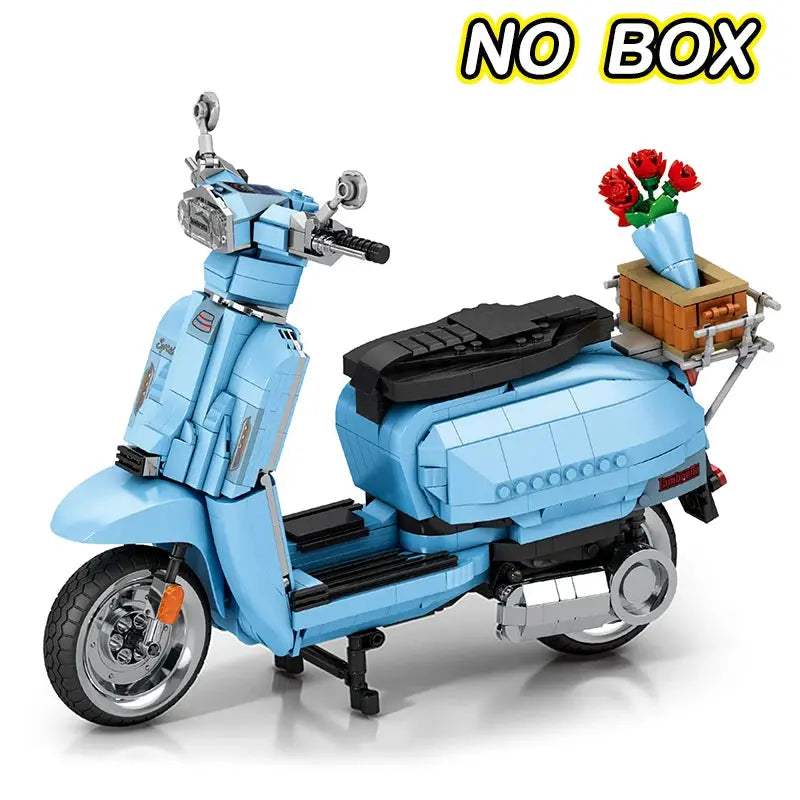 NEW Technical Roman Holiday 125 Famous Motorcycle City 10298 MOTO Assembled Building Blocks Brick Model Toy For Kids Gift Decor - ToylandEU