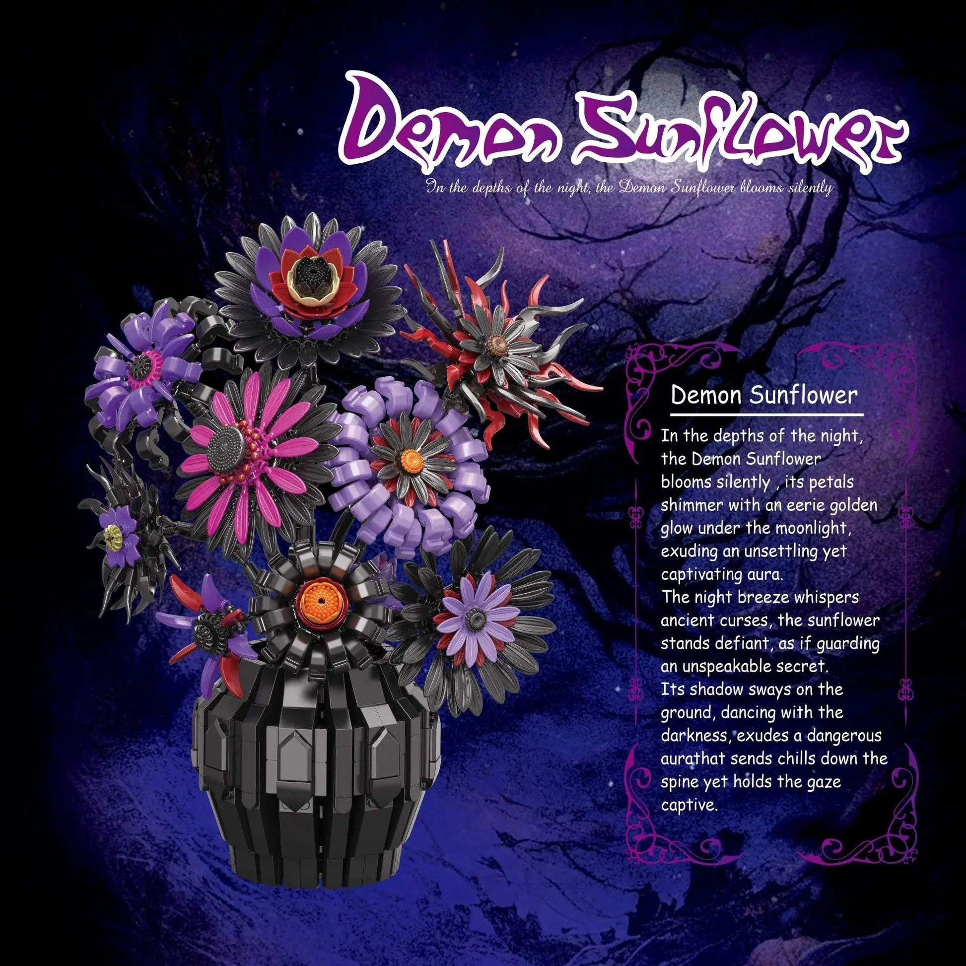  Lego Compatible Building Blocks Gothic Flower Gift -  ToylandEU™