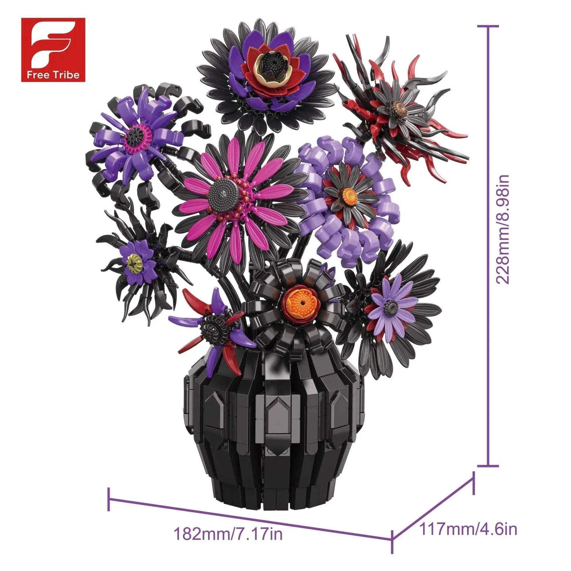  Lego Compatible Building Blocks Gothic Flower Gift -  ToylandEU™