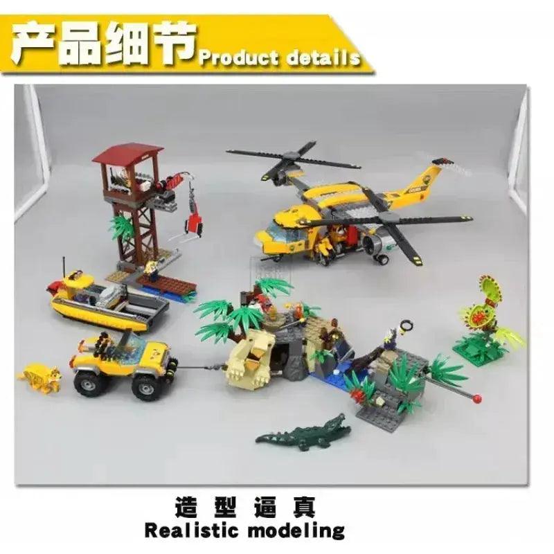  Lego Compatible Building Blocks Jungle Helicopter Safe -  ToylandEU™