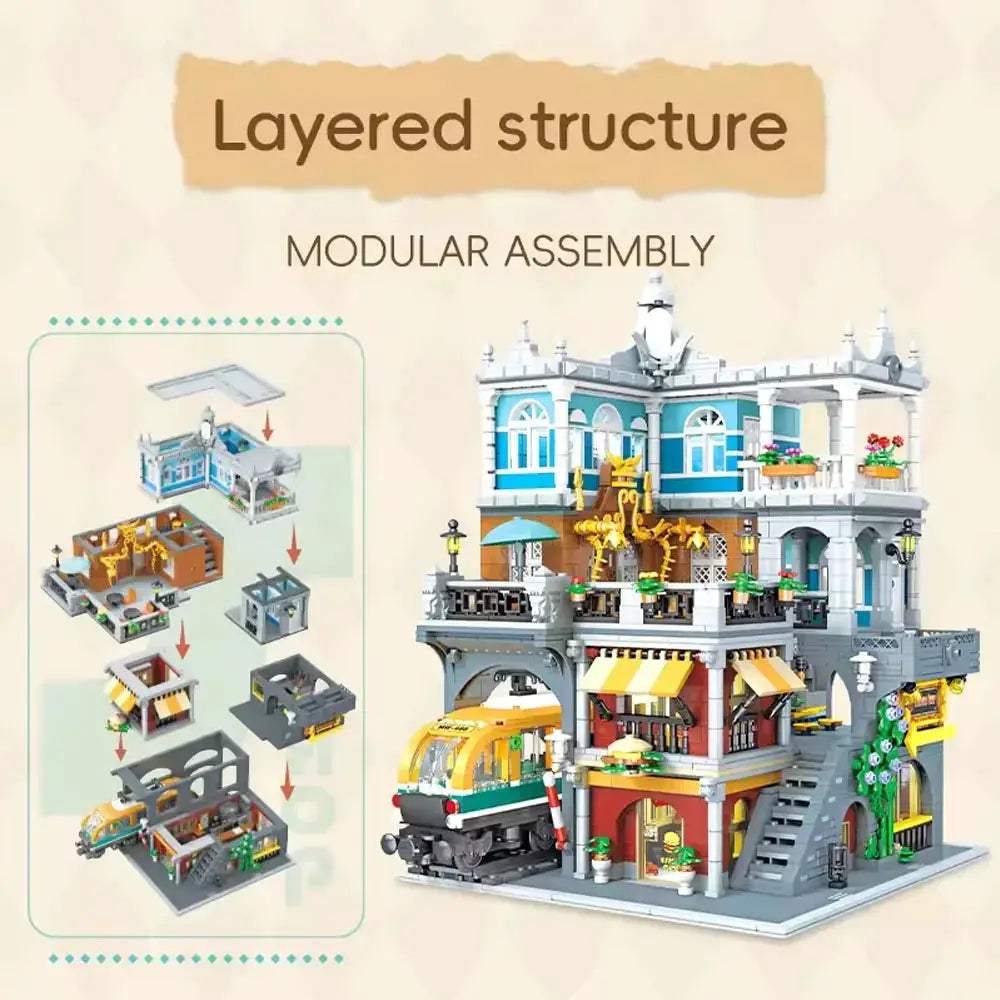  Lego Compatible Building Blocks Light City View Set -  ToylandEU™