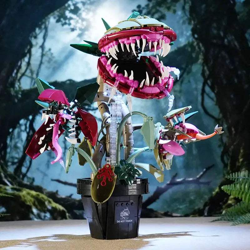 Creative Carnivorous Potted Plant Man-Eating Flower Building Blocks Home Decoration Collection MOC Bricks Toys For Children Gift - ToylandEU